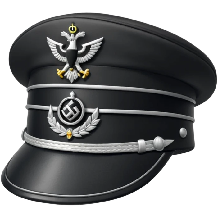 German officer's hat is slightly turned to the right  emoji
