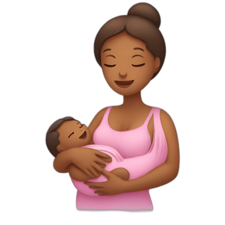 Woman breastfeeding emoji