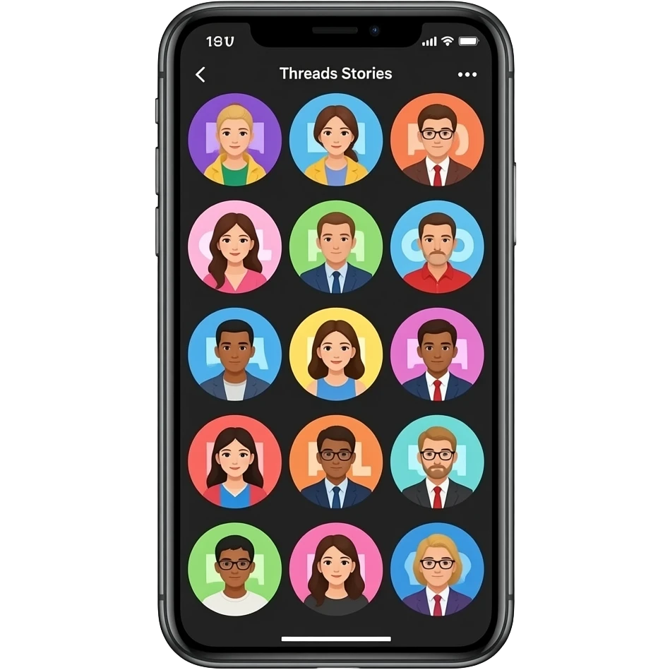 Threads app Stories emoji