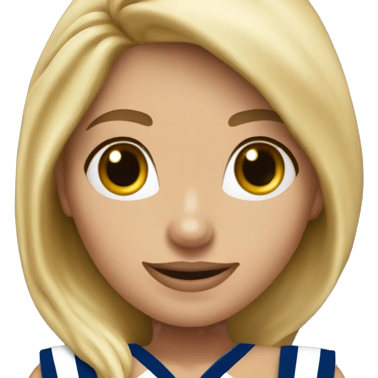 dallas cowboy cheerleader blonde girl  emoji
