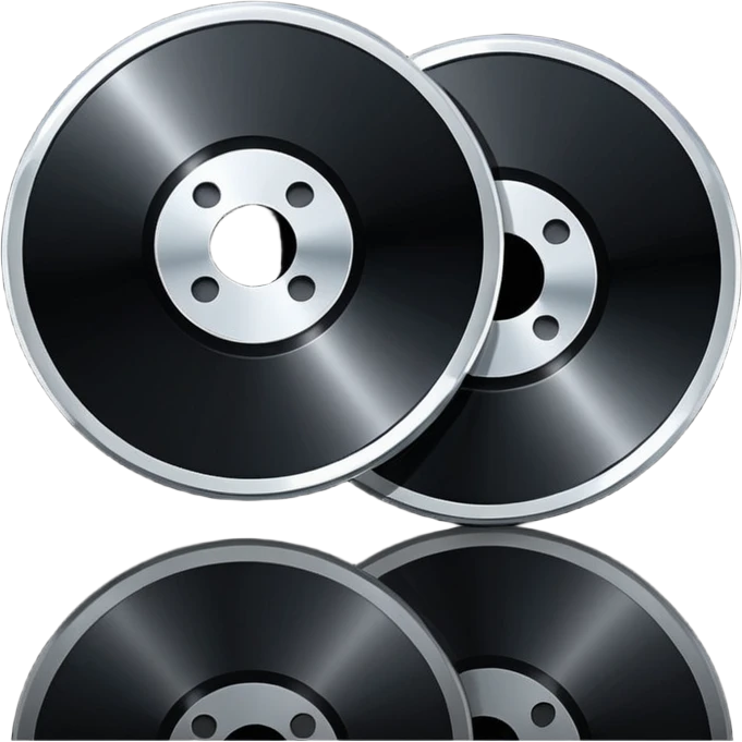 two black computer disk emoji