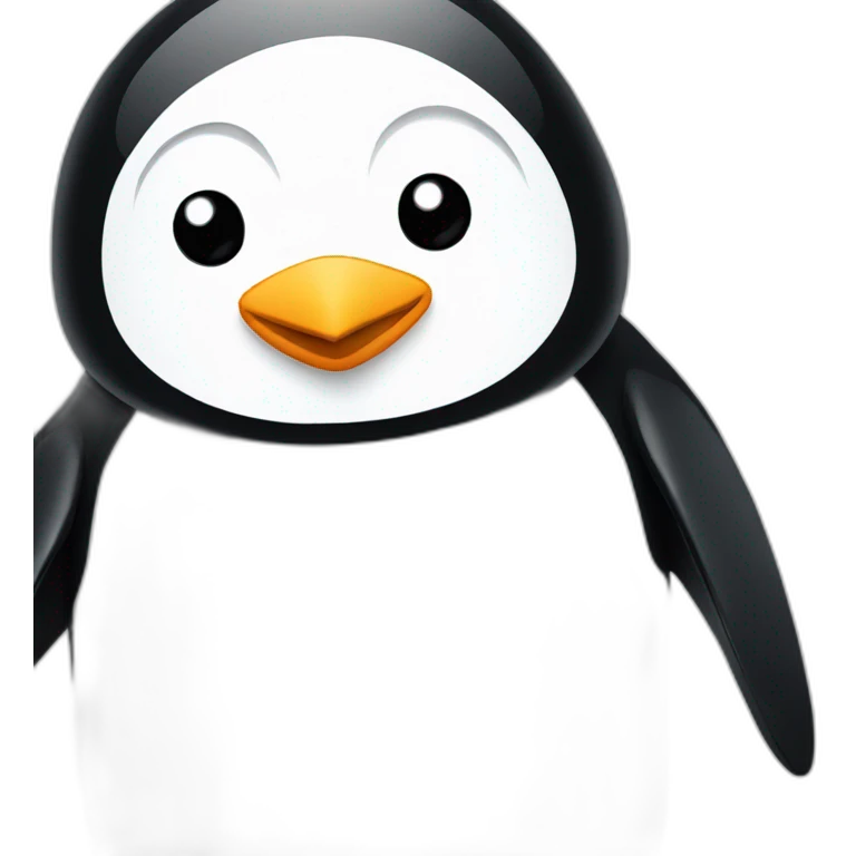 Penguin looking at his wrist watch  emoji
