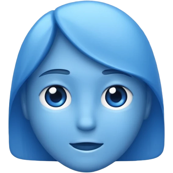 Blue emoji