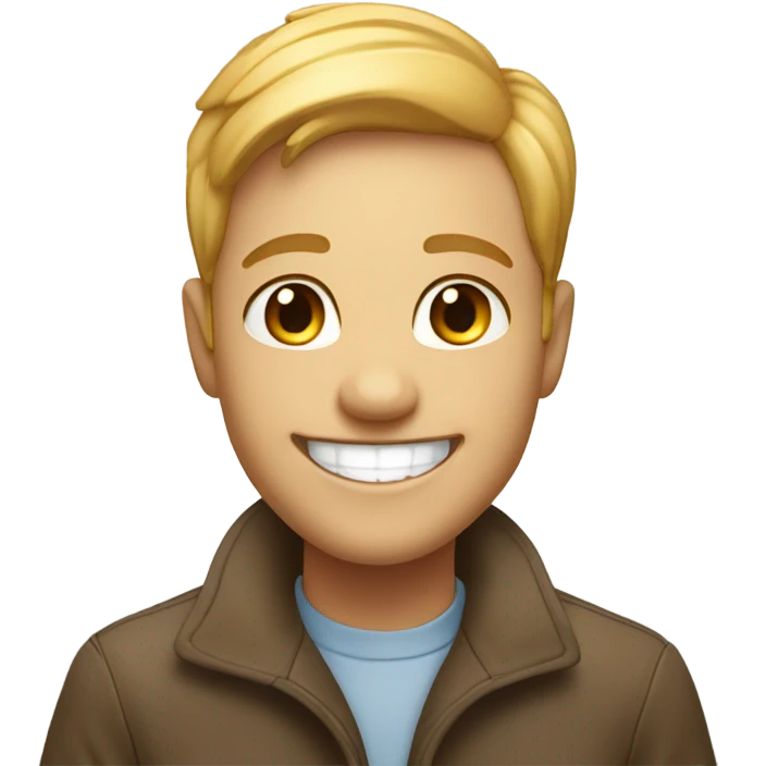 Golden smile emoji