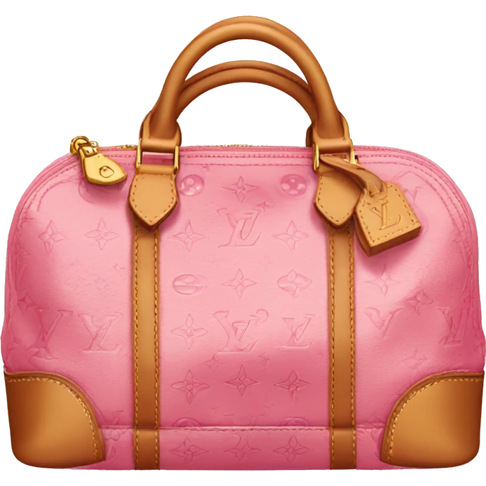 louis vuitton pink bag emoji
