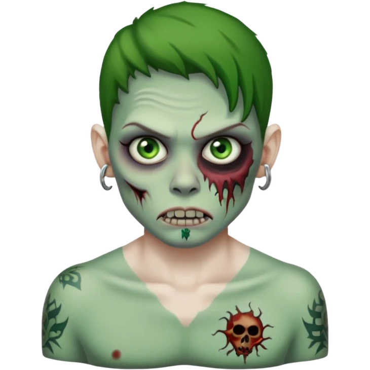 tattooed zombie emoji