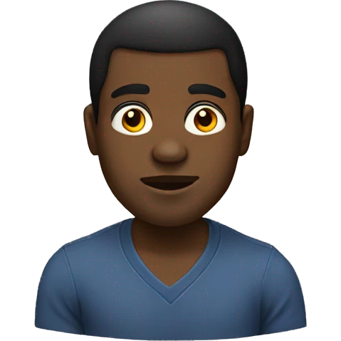 A xxl black guy emoji