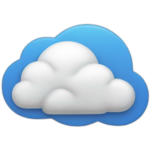 Cloud storage emoji
