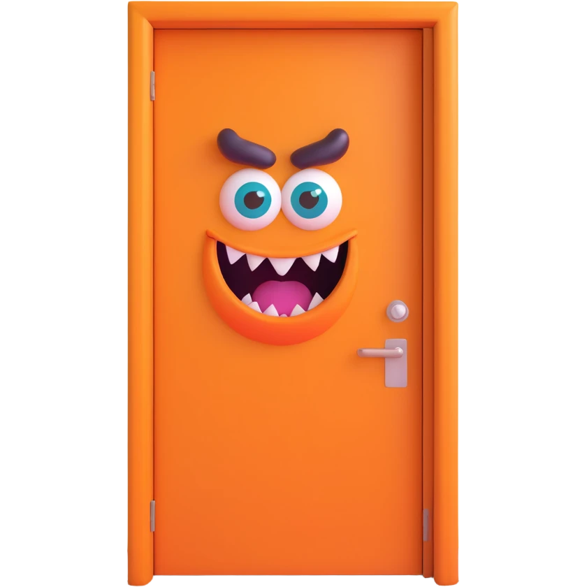 The door to my monster room emoji