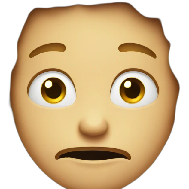 very unhappy smile emoji