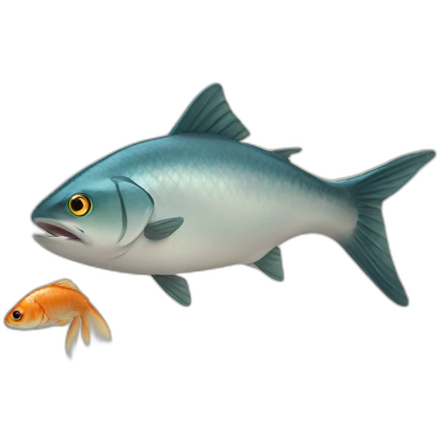 Chat qui mange un poisson emoji