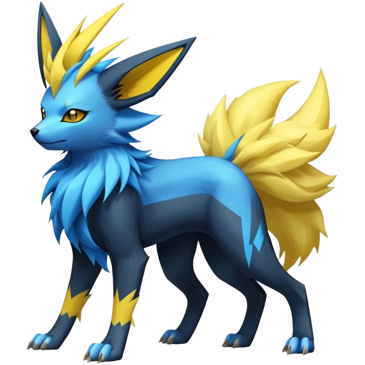 Jolteon-Luxray-Manectric-Fakémon-hybrid-creature (full body)  emoji