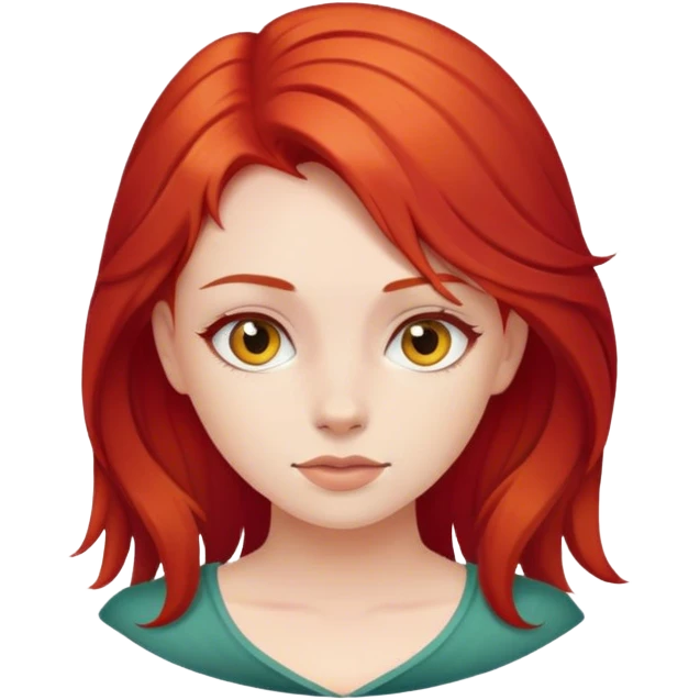 red hair girl emoji