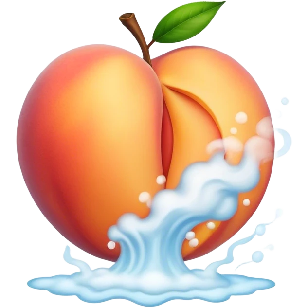 Lots of Steam coming off a peach emoji