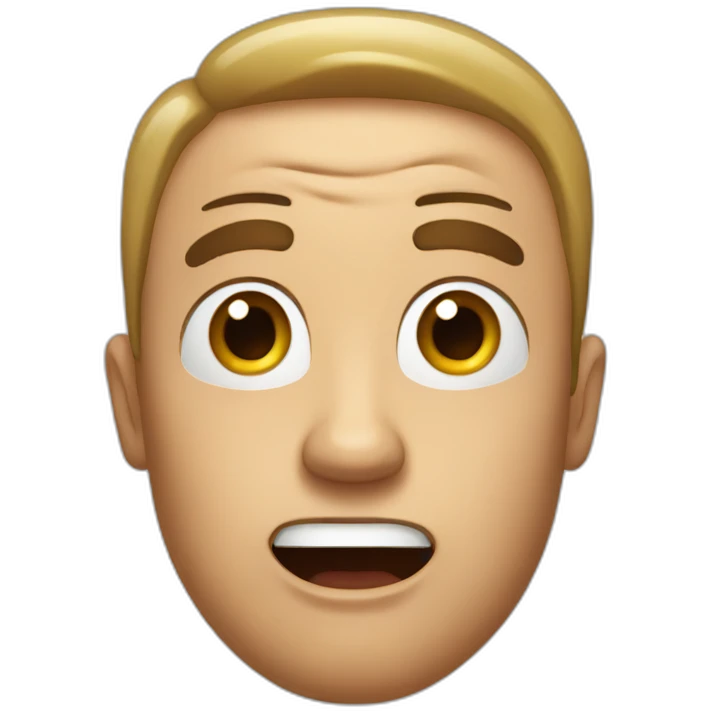 surprised man emoji
