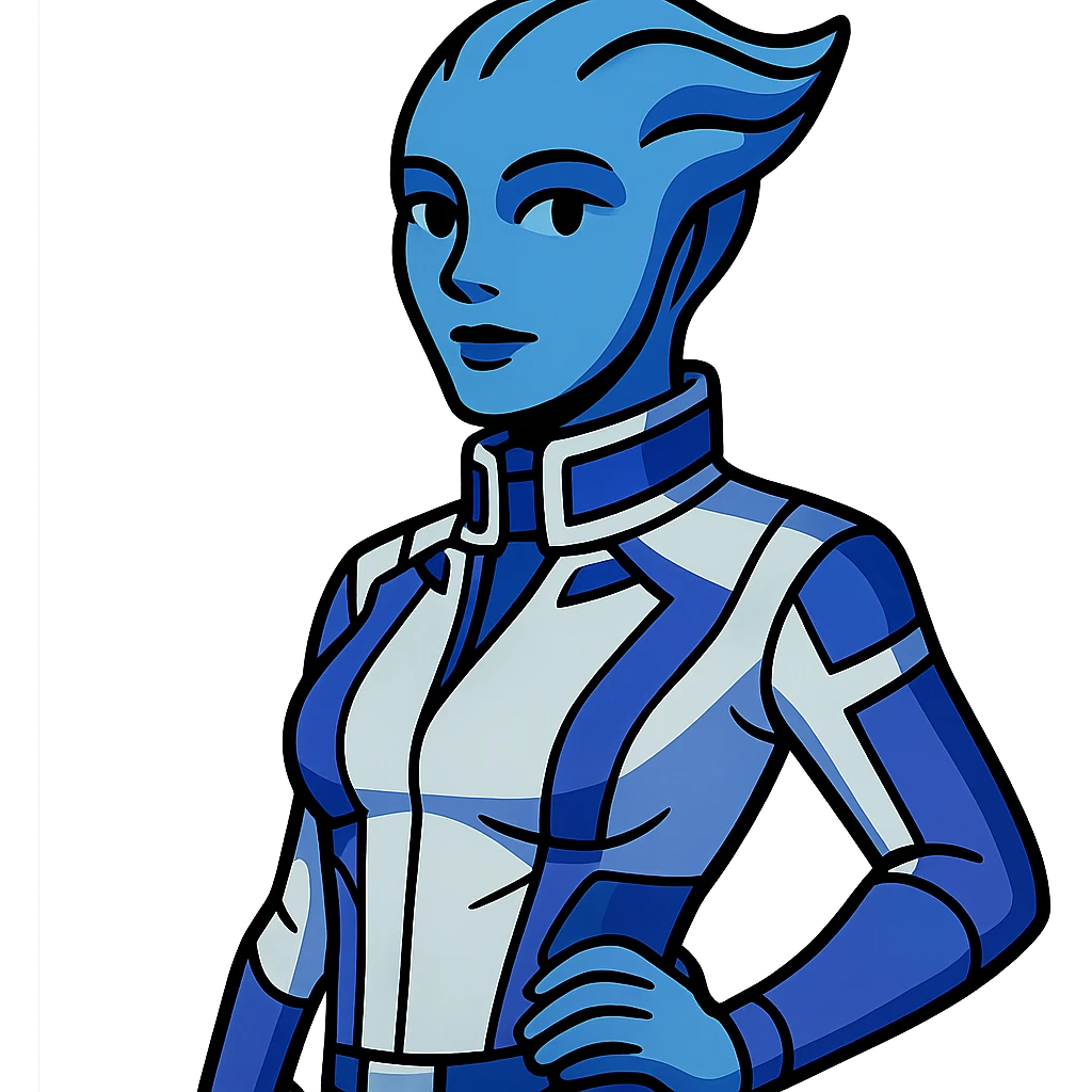 Liara T'Soni from Mass Effect emoji