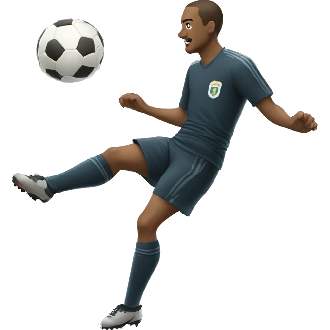 Someone kicking the ball  emoji