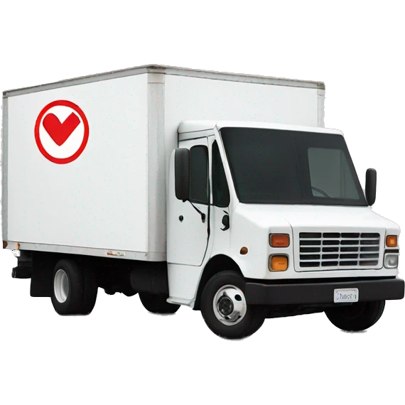 Boxtruck with letters "PGS” on the side emoji