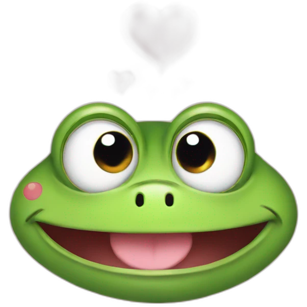 frog love emoji