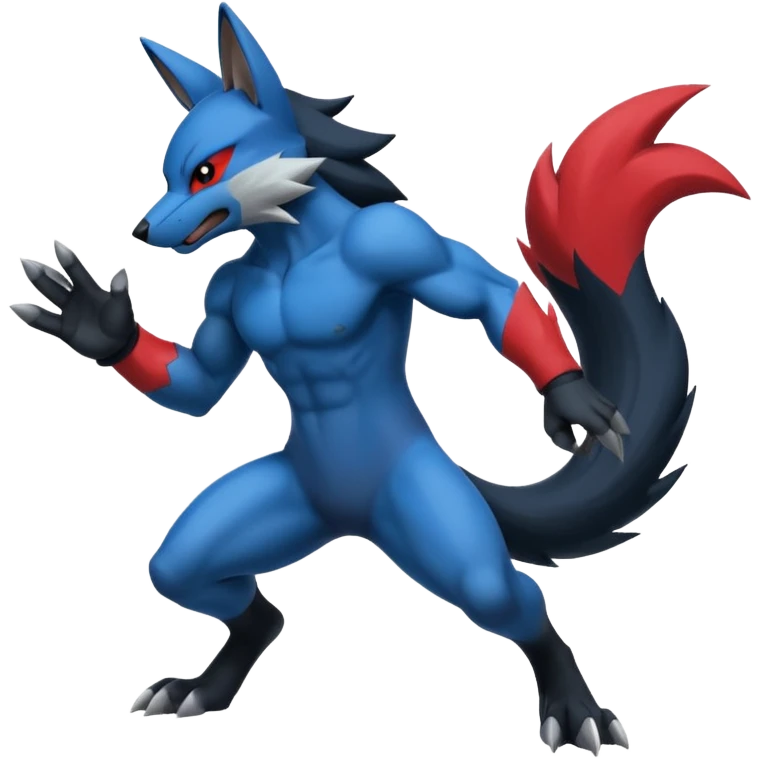 Lucario-Zoroark-fusion emoji