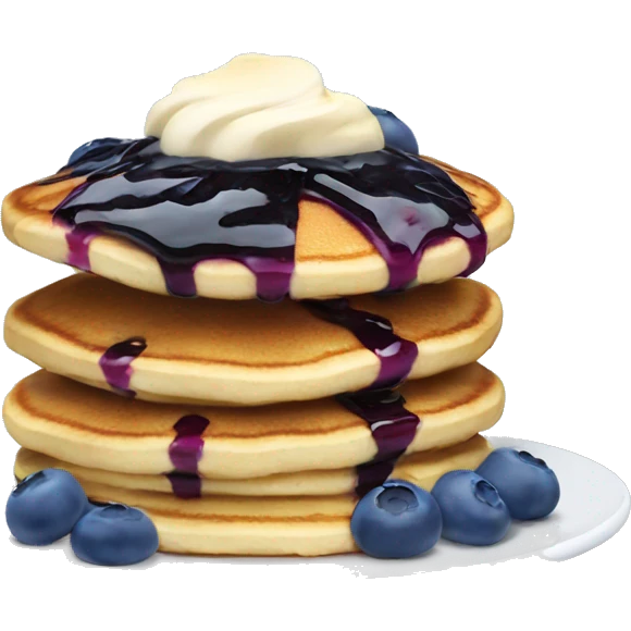 Blueberry pancakes  emoji