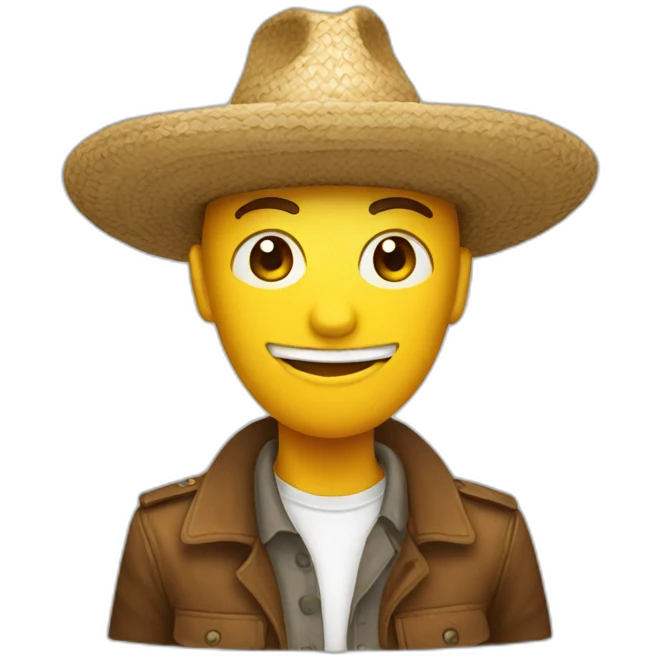 Chat avec un sombrero emoji