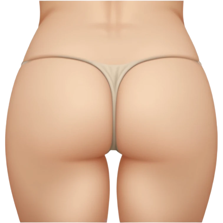 Cute bum showing off emoji