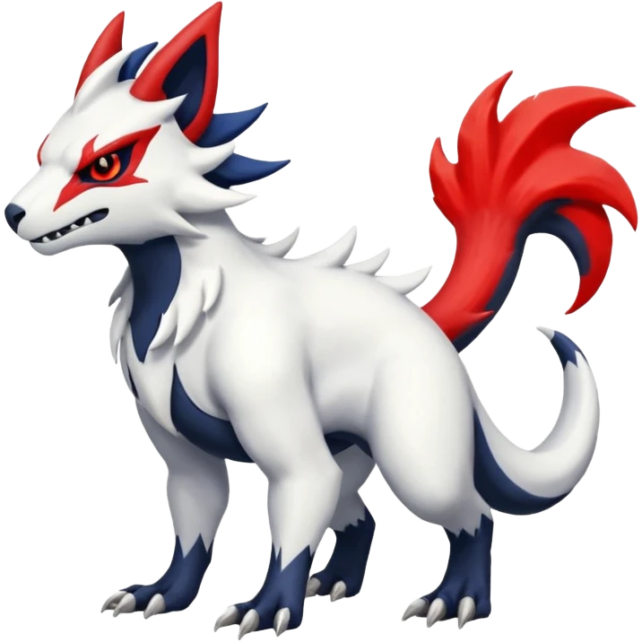 Absol-Salandit-Zangoose-Fusion (full body) emoji