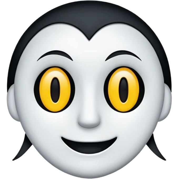 Flat vector  Thin but sharp line art  High contrast  Transparent background  No gradients  No shading  Clean modern gothic aesthetic  128x128 emoji format  Designed to remain clear at small size emoji