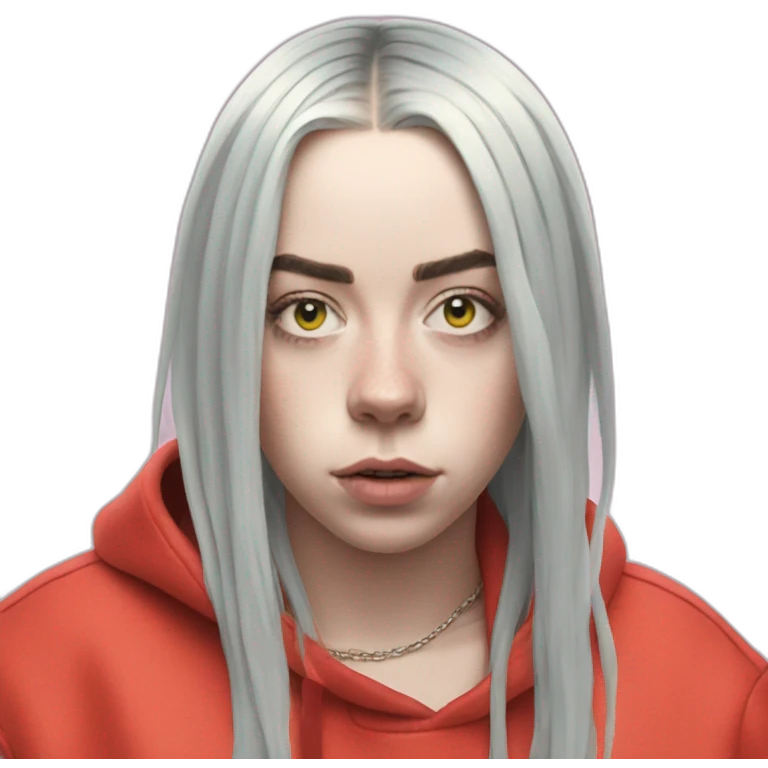 billie eilish red roots emoji