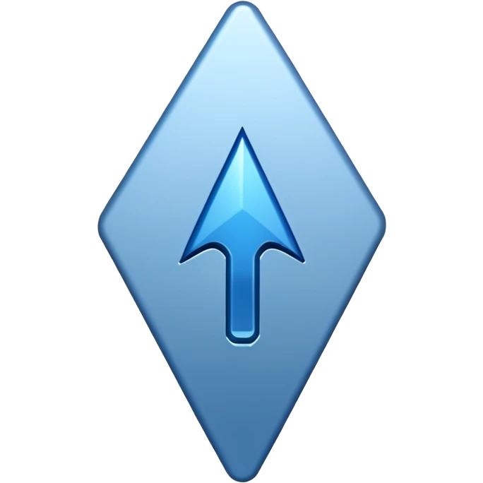 Blue cursor emoji