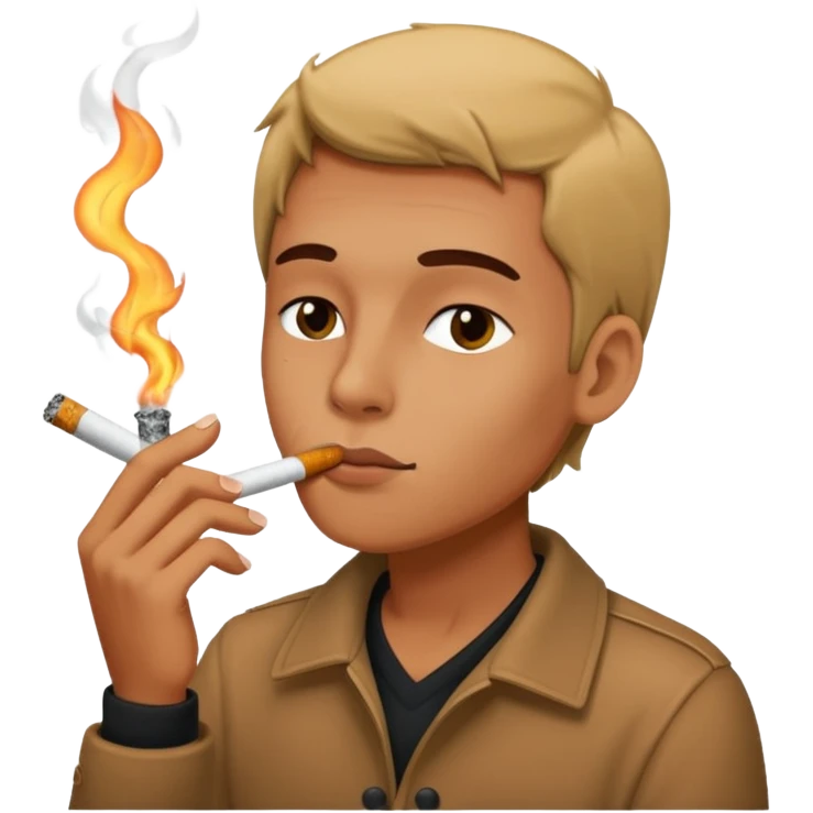 Has una persona fumando emoji