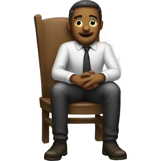 sitting on a chair emoji