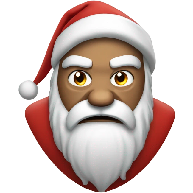 Angry santa emoji
