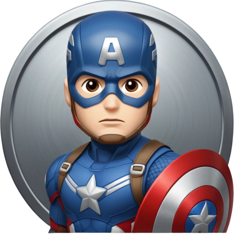 captain america marvel superhero headshot emoji