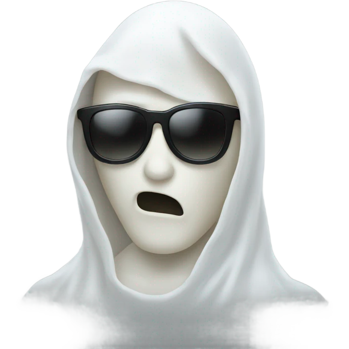 Ghost human wearing black sunglasses  emoji