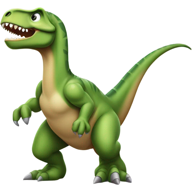 Dinosaur pooping emoji