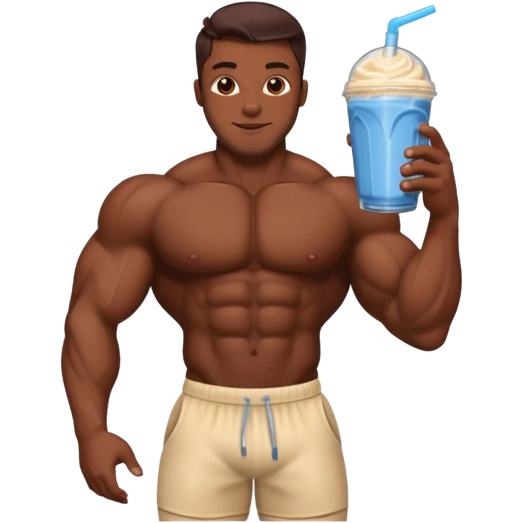 protein shake for bodybuilders emoji