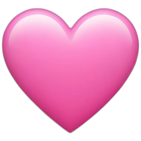 Pink heart emoji