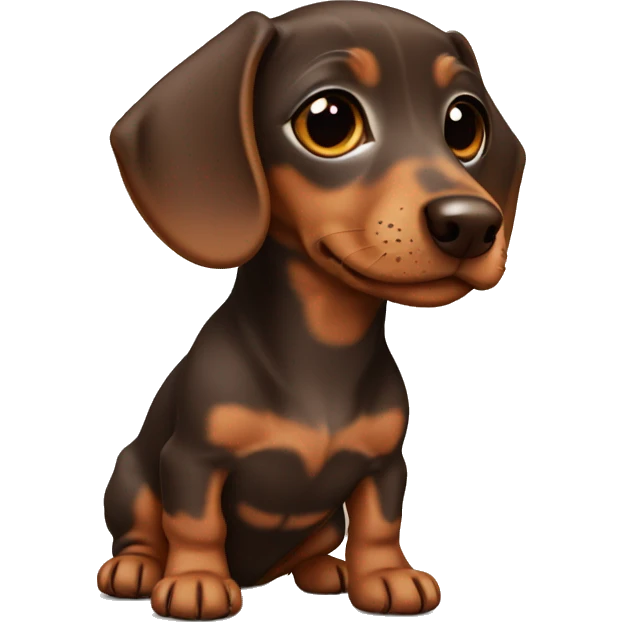 brown shorthair dachshund puppy emoji