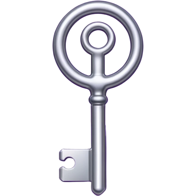 glitter purple key emoji