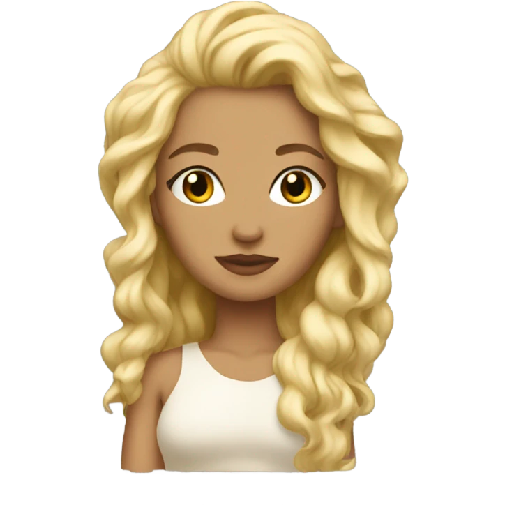 Create a blonde goddess emoji