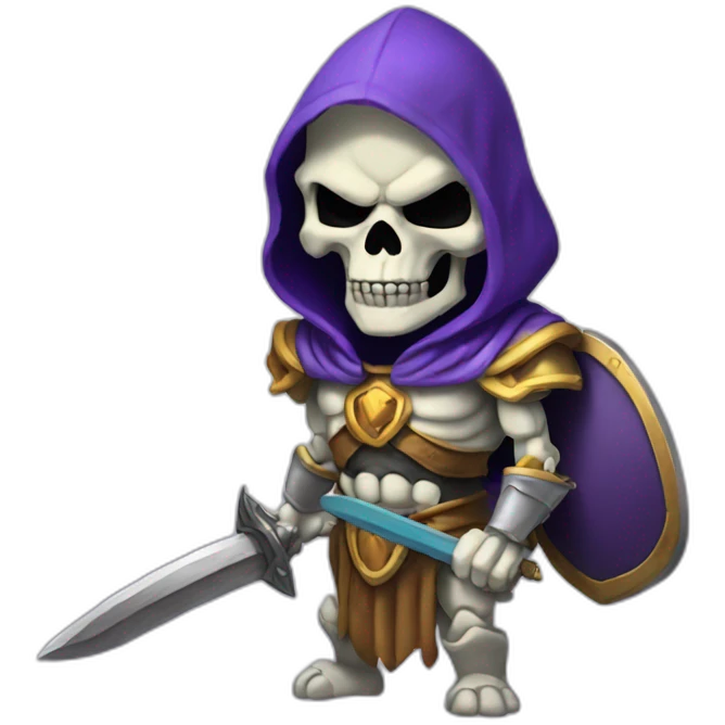 skeletor with sword emoji
