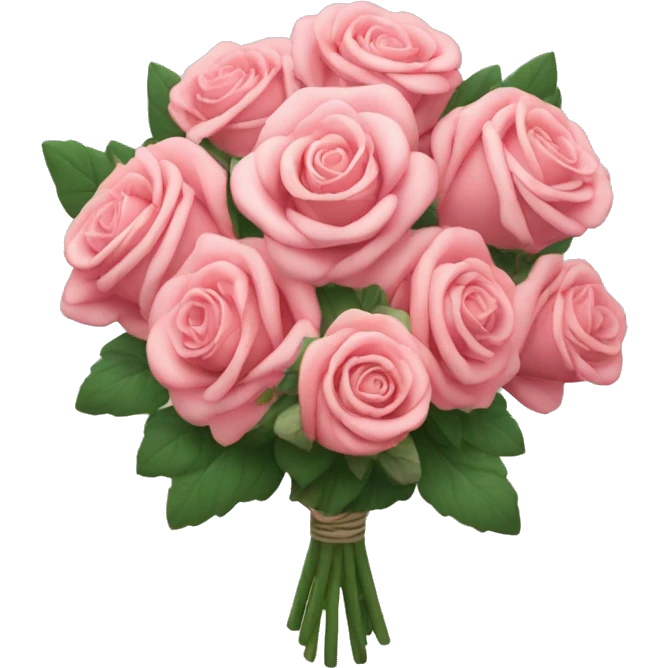 Um bouquet de Rosa’s emoji