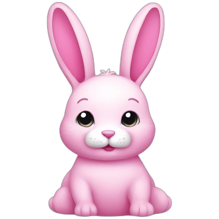 pink rabbit emoji