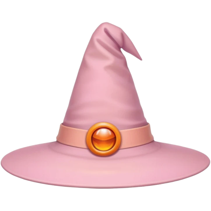 pastel pink orange witch hat aesthetic emoji