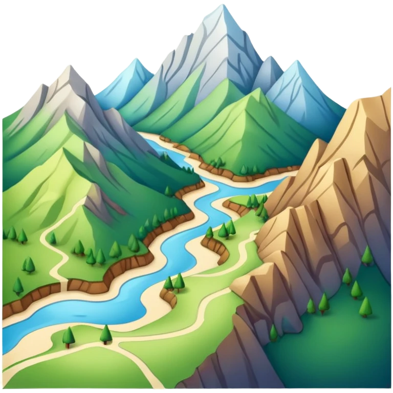 Map for hiking emoji