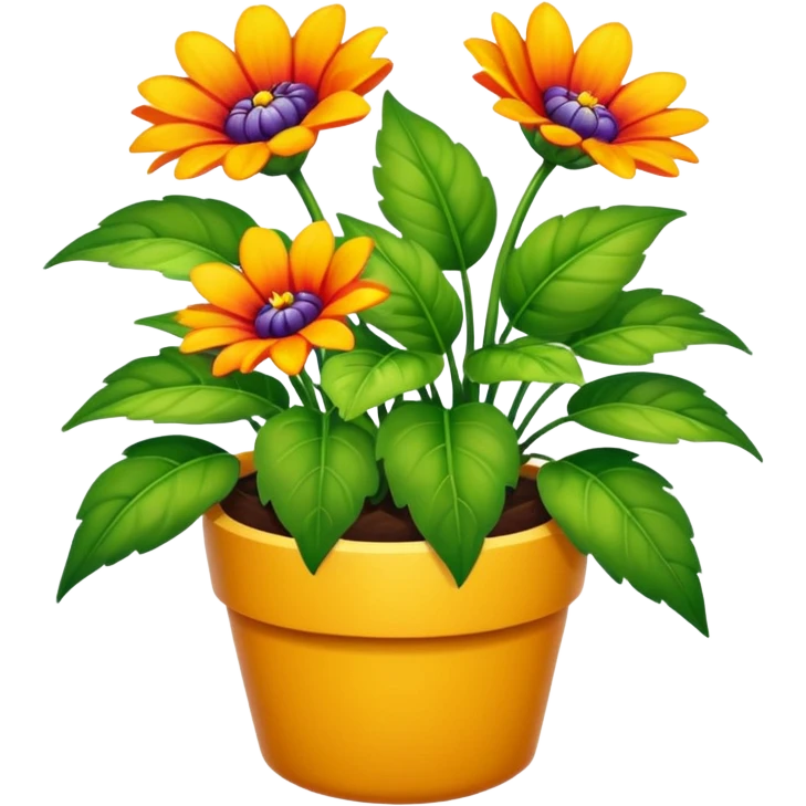 Plantas con flores casi realistas emoji