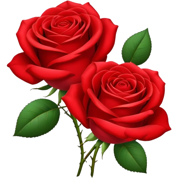 Red roses  emoji