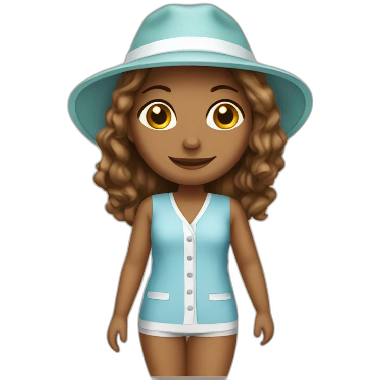 Hotel Staycation girl emoji
